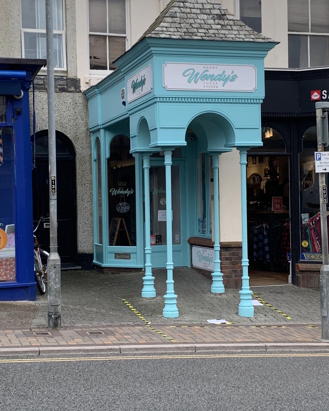 Nanny Wendy's Fudge Kitchen shop front in Bude